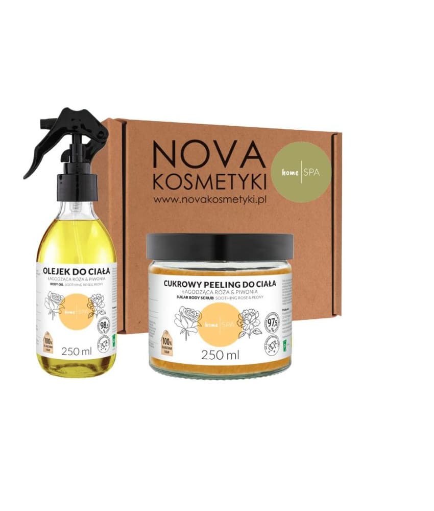 Zestaw łagodzący homespa na prezent - naturalne pochodzenie składników