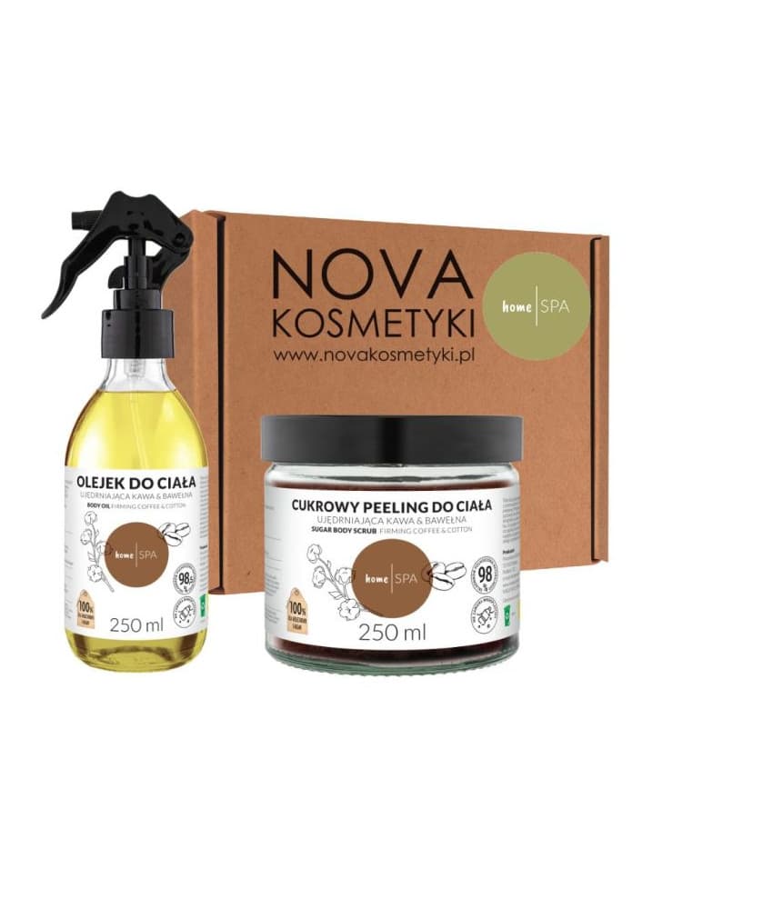 Zestaw ujędrniający homespa na prezent - składniki naturalnego pochodzenia