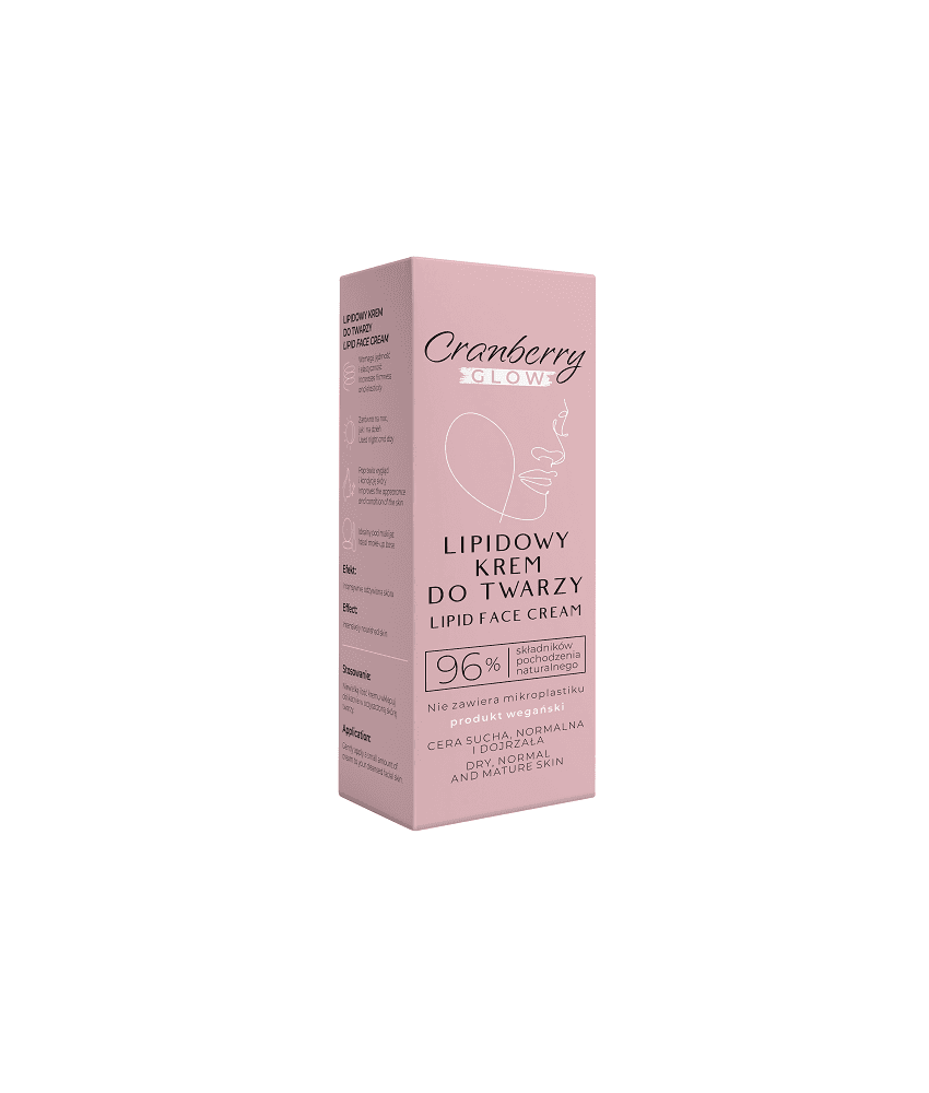 Lipidowy krem do twarzy cranberry glow 50 ml - naturalne pochodzenie składników